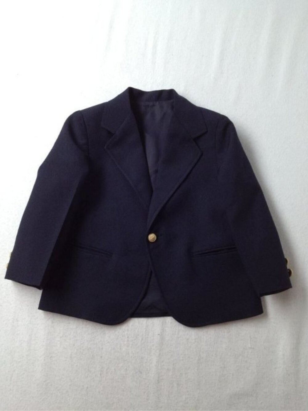 Toddler Boy Imp Originals Navy Blue Jacket Sport Coat Gold Buttons Size 4T USA